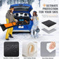 Ski Bag and Boot Bag Combo, Padded Skis Bag for Air Travel, Safety Reinforce Ski Carrier Bag Fits for Skis Up to 200 CM and Boots Up To Size US13, Water- resistant Ski Travel Bag