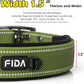 Fida Heavy DutyDog Collar for Large Dogs, Ultra Comfortable Soft Neoprene Padded, Adjustable Reflective Nylon Pet Collar with Durable Metal Belt Buckle for Extra Large Breeds(XL, Green)