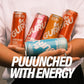 GURU PUNCH Organic Energy Drinks Variety Pack, Clean Energy Drink with Plant Based Natural Caffeine from Green Tea + Focus w/L-Theanine, Gluten Free, 140mg Caffeine, Healthy Drinks, 12oz (Pack of 12)
