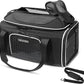 Petskd Top-Expandable Pet Carrier 17x12x8.5 Inches JetBlue Allegiant Spirit Airline Approved, Soft-Sided Carrier for Small Cats and Dogs with Locking Safety Zippers and Anti-Scratch Mesh(Black)