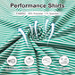 Golf Shirts for Men - Moisture Wicking Short Sleeve Performance Sport Casual Striped Collared Mens Polo Shirt