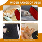 2PCS Electrostatic Pet Grooming Gloves, Reusable Hair Remover for Dog Cat Fur on Clothes Furniture Car Seat/Red