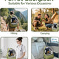 Bird Backpack Carrier Travel Cage with Perch, Tray &Food Cups for African Greys, Conures Parakeet Cockatiel Budgie,Small Animal Pet Carrier Bag for Vet Hiking Camping