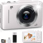 Digital Camera, FHD 1080P Kids Camera Digital with 16x Zoom Anti Shake, 32GB Card, 4K 48MP Portable Compact Point and Shoot Cameras, Vintage Small Camera for Teens Beginner Kids Present