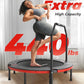 BCAN 40"/48" Foldable Mini Trampoline, Rebounder Trampoline for Adults, U/T Shape Adjustable Foam Handle, Exercise Rebounder for Adults Indoor/Garden Workout, Max Load 330lbs/440lbs