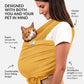 Dog Sling Carrier for Small Dogs - Anti-Anxiety Cat Sling, Puppy Pouch - Pet Sling in Gray Black Blue Green Pink Yellow (Yellow, Standard)