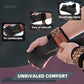 Frelaxy Lifting Wrist Straps Women and Men, Weight Lifting Grips with Cushion Wrist Loop, Double Layer Leather and Storage Pouch, Gym Workout Straps for Deadlift and Powerlifting