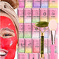 Jelly Mask for Facials - 24 Flavors Hydrating & Brightening Jelly Face Masks | Free Jade Roller & Spatula | Bulgarian Rose, Lavender, Hyaluronic Acid, 24K Gold face mask skin care |Vajacial Jelly Mask
