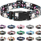 Mercano Adjustable Dog Collar - Special Design Patterns, Soft Nylon Comfortable Sturdy Pet Collar for Small Medium Large Dogs (M, Floral White)