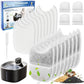 8+8 Set Cat Water Fountain Filters & Pump Sponges for 135 fl oz/4L Wilreless Cat Water Fountain, Replacement Filters & Sponges Pet Drinking Fountain Battery Operated for YPD-C004S,YPD-C004P