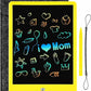 Sketch Pads for Drawing Kids, LEYAOYAO LCD Writing Tablet with Protect Bag Etch a Pads,Colourful Screen Draw Pad Draw Board,Birthday Gifts for 3 4 5 6 Year Old Girls(Yellow,10-Inch)