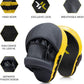Boxing and MMA Punching Mitts - Hook & Jab Pads, Focus Punch Mitts, Target Focus Pads, and Kick Shield for Muay Thai Training