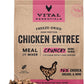 Vital Essentials Freeze-Dried Raw Chicken Meal or Mixer Dog Food Crunchy Mini Nibs, 14 oz