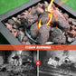Mr. Fireglass Lava Rock Granules, Large Red Volcanic Lava Rock for Fire Bowls, Fire Pits, Gas Log Sets, Indoor or Outdoor Fireplaces - 10 Pounds (2.75"-5")