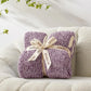 Snuggle Sac Purple Reversible Super Soft Blanket Twin Size for Bed and Sofa, Warm Cozy Knit Blankets Fuzzy Plush, Heather Purple, 60x80 inches