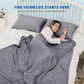 HOMFINE Cooling Blankets for Hot Sleepers - Summer Blanket Thin Lightweight Breathable Soft Double Side Enhanced Cooling for Bed Couch Sofa, Keep Cool for Night Sweats (Black, 108 x 90 inches)