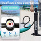 10' Inflatable Stand Up Paddle Board, Ultra-Light Wide Yoga Board for All Skill Levels with Premium SUP Paddleboard Accessories, 84L Waterproof Bag, Non-Slip Comfort Deck for Youth & Adults