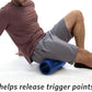 MICRODRY Deluxe Fitness Foam Back Roller for Muscle Relief, Roller for Yoga, Stretching, Deep Tissue Firm Massage & Trigger Point Release, Exercise Workout at Home or Gym, 13x5.3, Blue