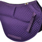 ECP Equine Comfort Products All-Purpose Contoured Correction Saddle Pad with Adjustable Memory Foam Inserts for Custom Support, Non-Slip, Shock Absorbing, 22” Spine, 19.5” Drop
