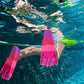 Kids Swim Fins,Short Kids Fins Youth Swimming Flippers for Lap Swimming Training for Children Girls Boys Beginners