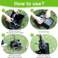 Pooper Scooper Large Swivel Bin & Rake & Spade with 20 Waste Bags and 1 Hook, 39.3" Long Handle Metal Dog Pooper Scooper for Yard, Easy to Clean Pet Waste Use on Grass, Dirt, Gravel or Flats