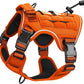Heavy-Duty Tactical Dog Harness for Large Dogs, No Pull Adjustable Reflective Pet Vest with Molle System, K9 Military-Grade Control for Service Training, Outdoor & 10+ Breeds, Orange, Small