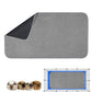 Guinea Pig Cage Liner, 1 Pack - Washable, Reusable, Leakproof Fleece Bedding Pads for Small Animals with Anti-Slip Bottom - for C&C 2X4 Area, Gray