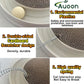 AUOON Cat Scratcher Toy - Cat Scratch Pad with Cat Toy Ball Track and Plush Mouse Toy for Indoor Cats and Kittens (Milk Shake)