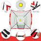 6x6ft Portable Baseball & Softball Net for Hitting and Pitching, with Sturdy Bow Frame and Carry Bag, Special Circular Target and Strike Zone for Accurate Throwing Practice, Great for Kids
