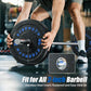 GIKPAL 2-Inch Bumper Plates High Bounce - Rubber Olympic Weight Plates Set for Home Gym, Barbell Plates for Weight Lifting Strength Training,