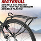 Ibera Bike Rack - Bicycle Touring Carrier Plus+ for Disc Brake/Non-Disc Brake Mount, Fat Tire Bikes, Frame-Mounted for Heavier Top & Side Loads, Height Adjustable for 26"-29" Frames