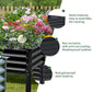 Land Guard Galvanized Raised Garden Bed with Legs, 96×24×32in Raised Garden Beds Outdoor with Drainage Holes, Planter Boxes Outdoor for Backyard, Patio, Balcony, 800lb Capacity, Gray