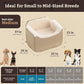 Snoozer Lookout I Car Seat - Dog Car Seats for Small Dogs, Puppy Booster Bed for Small & Medium Sized Pets Up to 25 Lbs, Elevated, Washable - Medium, Birch Diamond