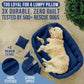 Luxury Dog Bed Chesterfield – Handcrafted Velvet Throne for Dogs | Joint Support, Calming & Temp-Regulating Comfort | Durable 5+ Years, Anti-Claw, Washable 100+ Times – XL, Blue