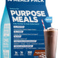 Meal Replacement Shake, Grass Fed Whey Protein Isolate & Collagen Peptides, Creatine Monohydrate, Electrolytes Powder, Prebiotics, Organic Mushrooms, Nootropic Energy Drink (14 Meals Salted Chocolate)