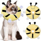 Adjustable cat Cone Collar Soft to Stop Licking After Surgery for Kitten, Alternative to Cone of Shame cat, Donut Cone for Cats, pet Elizabethan Collar (Bee, Small)