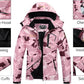 MOERDENG Women's Waterproof Ski Jacket Warm Winter Snow Coat Mountain Windbreaker Hooded Raincoat Jacket