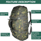 55L Large Duffle Bag, 3-in-1 Tactical Backpack MOLLE Pack for Sports, Gym, Outdoor, US Woodland