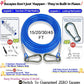 TOPKNOT Dog Tie Out Cable and Stake,20FT Heavy Duty Cable,360°Swivel Dog Run- No Tangle,Runner for Yard - Up to 200LBS,Chain for Yard Ideal for Outdoor Camping