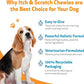 Pet Wellbeing Itch & Scratch Chewies for Dogs - Supports Healthy Itch Response to Occasional Skin Allergies, Skin Health, Chinese Pearl Barley, Phellodendron - Veterinarian-Formulated 90 Soft Chews