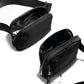 ODODOS Unisex Mini Belt Bag with Adjustable Strap Small Fanny Pack for Workout Running Traveling Hiking, Black