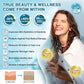 NATURE TARGET Marine Collagen Peptides Powder - Type I & III Collagen with Probiotics, Vitamin C & Hyaluronic Acid for Skin, Hair, Nails, Wild-Caught Fish & Grass-Fed Bovine, 35 Servings