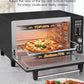 Nuwave Bravo Pro Smart Air Fryer Toaster Oven Combo, Airfryer Convection Oven Countertop, 12-in-1 Functions with Quicker & Even Crisp Technology, 1800W, 50-450°F, PFAS-Free, 21QT, Black