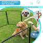 BestPet Dog Playpen Indoor 32 inch 12 Panels Metal Dog Pen Pet Dog Fence Outdoor Exercise Pen with Doors,Pet Puppy Playpen for RV Camping Yard, Black