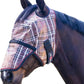 Kensington Signature Fly Mask with Removable Nose — Protects Horses Face and Nose from Biting Insects and UV Rays While Allowing Full Visibility — Ears and Forelock Able to Come Through The Mask