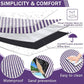 60”x 80” Picnic Blanket Waterproof and Foldable Beach Blanket, 5-Layer Outdoor Mat with Carry Strap for 6 to 8 Adults, for Camping, Park, Beach, Grass, Indoors…