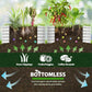 A ANLEOLIFE 2-Pack 4ft x 18” Tall Galvanized Raised Garden Beds Outdoor, Round Metal Planter Box for Planting Vegetables Flowers Herb, Anti-Rust & Easy-Setup, Antique White