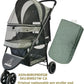 ROODO Pet Stroller Inner Pad for Exclusive Use,Original,Replaceable,Easy to Clean,Set of 3 pc(Cationic ash)