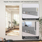 Hasipu Home Gym Mirror 55" L x 24" W - 2PCS Large Full Body Mirror for Yoga, Wall-Mounted Mirrors for Fitness, Garage, Dance Studio, 0.16in Tempered Glass Frameless