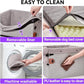 Dog Car Seats for Small Medium Dogs,PU Leather Car Seat Boosters,Foldable Puppy Cat Carseats (Grey, Medium Dog)